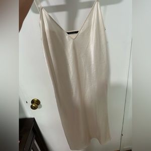 White AOTC silk dress